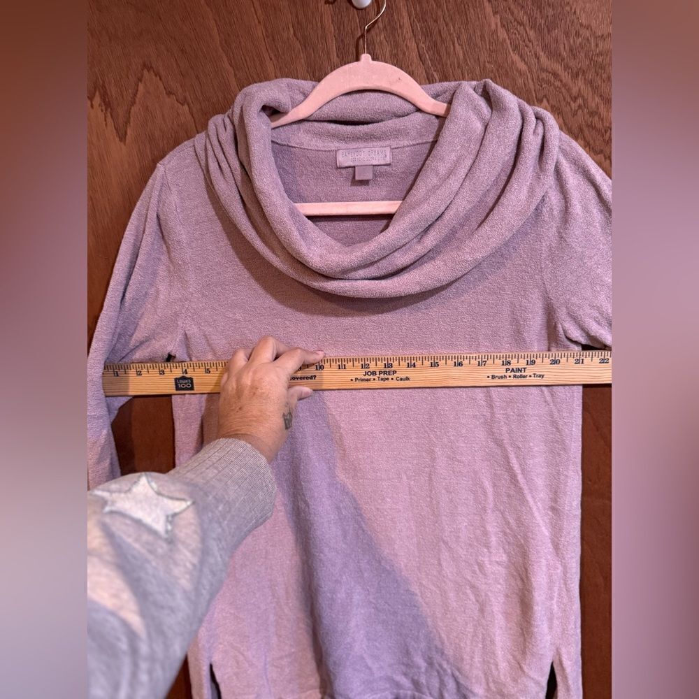 Barefoot Dreams Slouchy Pullover Sweater dusty Pink Size S - Picture 6 of 9